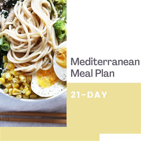 21 Day Mediterranean Meal Plan - Etsy