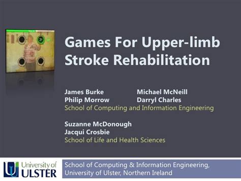 Games For Upper-limb Stroke Rehabilitation (Seminar)