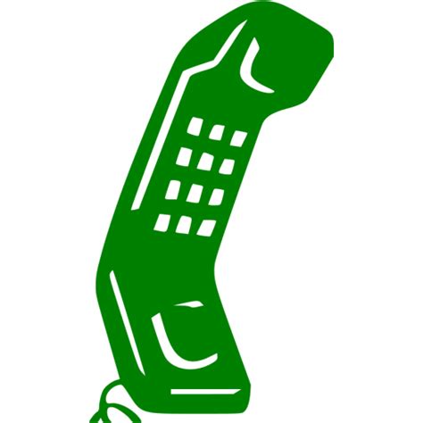 Green phone 6 icon - Free green phone icons