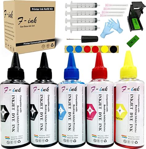 F Ink Bottiglie X Ml Kit Di Ricarica Inchiostro E Inchiostro