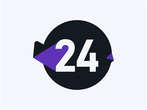 24 Number logo icon design vector image. Number logo icon design vector ...