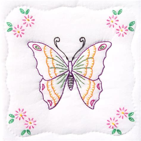 Butterfly 9 Quilt Blocks Jack Dempsey Needle Art Brazilian