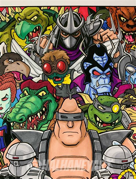 Tmnt Rogues Gallery X Fine Art Print Etsy Uk