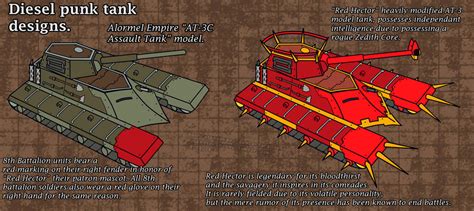 Diesel Punk Tank Designs By Packratprincess On Deviantart