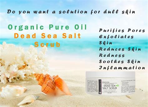 Dead Sea Salt Scrub Unscented Dead Sea Salt