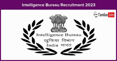 Intelligence Bureau Recruitment Apply Security Assistant Jobs