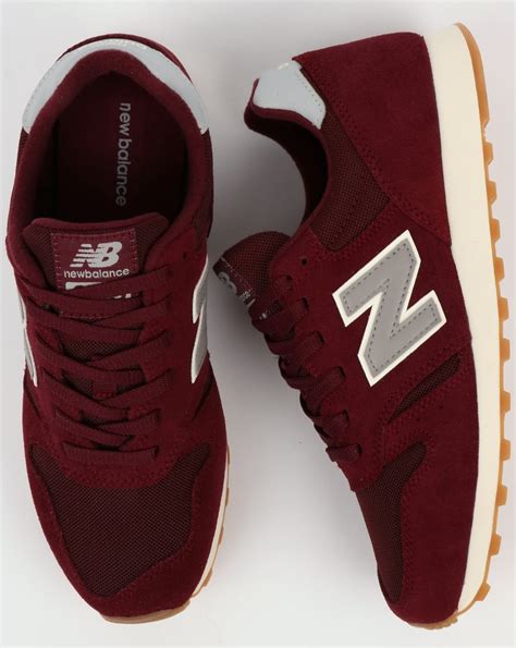 New Balance 373 Trainers Burgundy Grey Shoes Running 70s