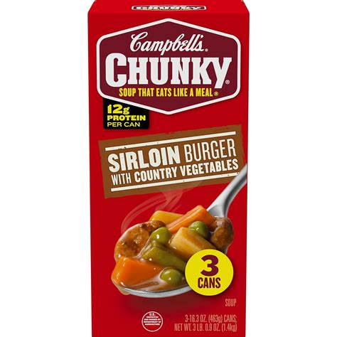 Amazon Campbells Chunky Soup Sirloin Burger With Country