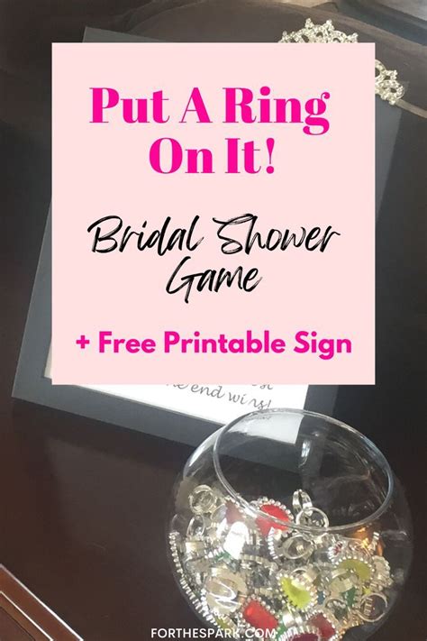 Free Printable Put A Ring On It Bridal Shower Game Bridal Shower