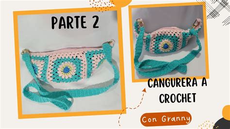 CANGURERA RIÑONERA Segunda 2 Parte a Crochet muy fácil Paso a Paso