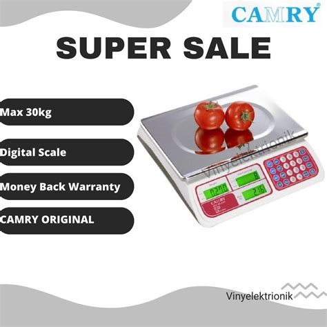 Jual Timbangan Digital Camry 30 Kg ACS 30 JC33 Untuk Laundry Buah Paket