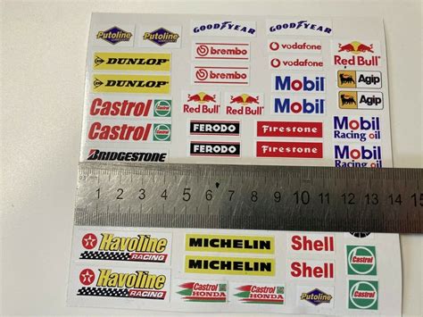 Slot Car Scalextric Small Model Racing Barrier Building Mixed Stickers