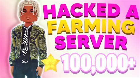 I HACKED A FARMING SERVER In DRESS TO IMPRESS EASY STARS Roblox