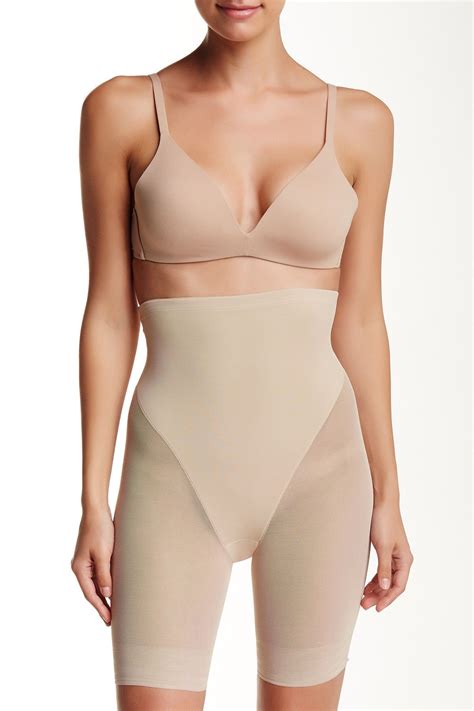 Tc Fine Shapewear High Waist Sheer Thigh Slimmer Shapewear