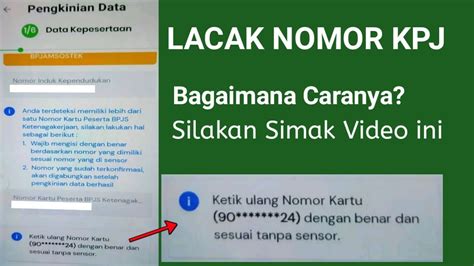 CARA LACAK NOMOR KPJ BPJS KETENAGAKERJAAN Lupa Nomor Kpj Atau Kpj