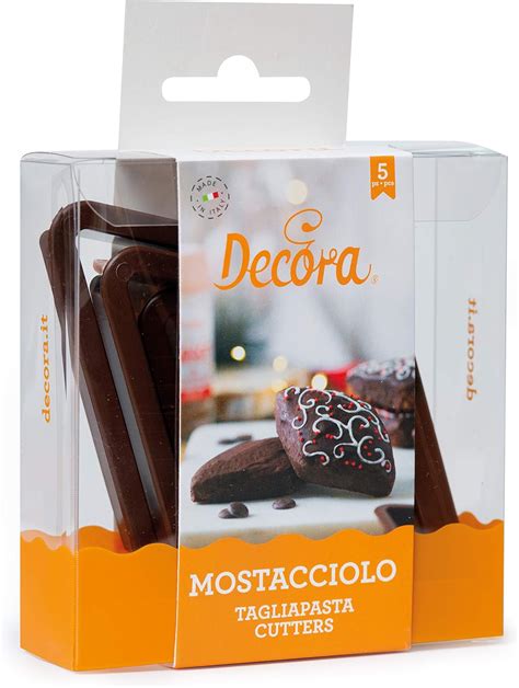 Decora 0255085 Set 5 Tagliapasta Mostacciolo In Plastica Il Kit Ideale