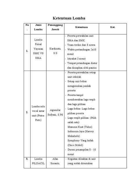 Ketentuan Lomba Pdf