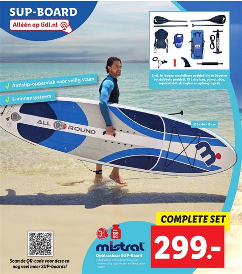 Mistral Opblaasbaar Sup Board Aanbieding Bij Lidl