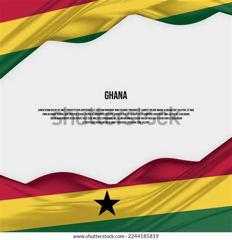 Ghana Flag Design Waving Ghana Flag Stock Vector (Royalty Free ...