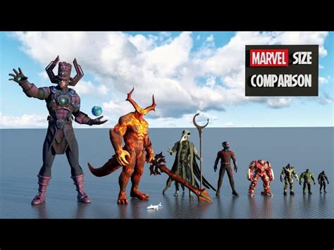 This Marvel Size Comparison Video Shows Us Our Favorite Characters ...