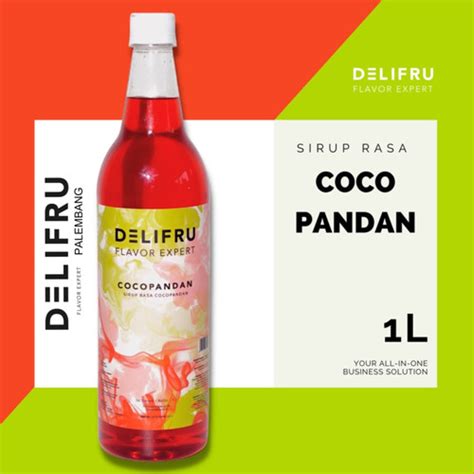 Jual Delifru Syrup Coco Pandan Sirup Pandan Kelapa 1 Liter Kota