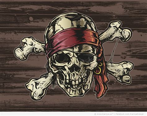 Scary Pirates Skulls And Flags Free Vector Web Design Blog Pirate