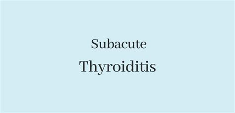 Subacute Thyroiditis - Symptoms, Diagnosis and Treatment : Dr. Zaidi