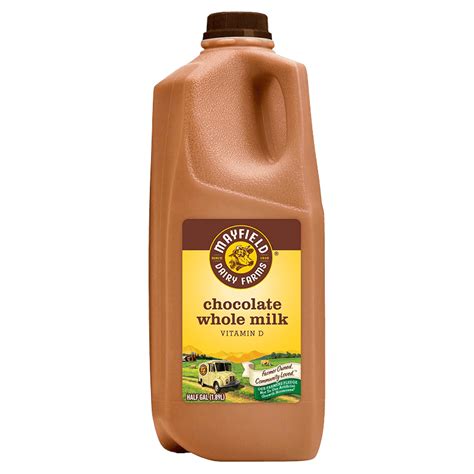 Whole Chocolate Milk Plastic Half Gallon Mayfield Dairy Farms®