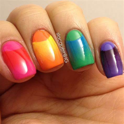 Did You Get A Manicure This Weekend Rainbow Nails Nails Inspiration