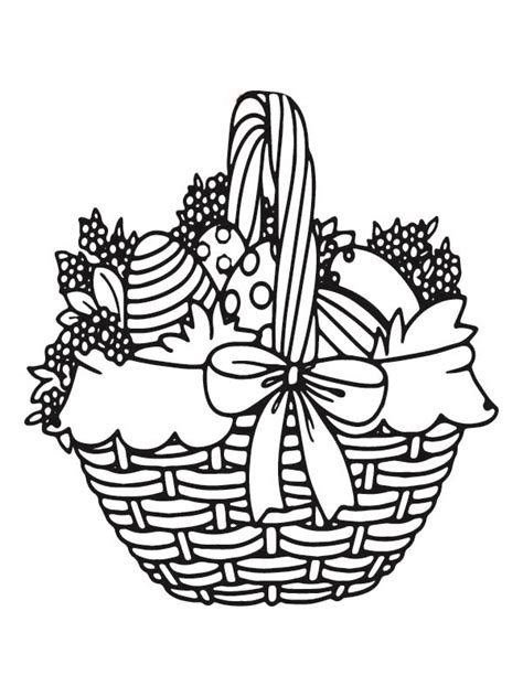 Cute Easter Eggs And Basket F Rbung Seite Kostenlose Druckbare