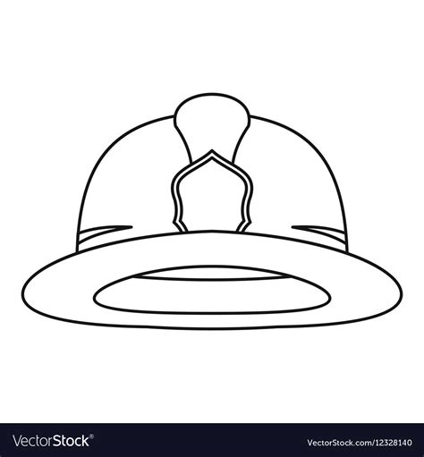 Fire Helmet Coloring Page