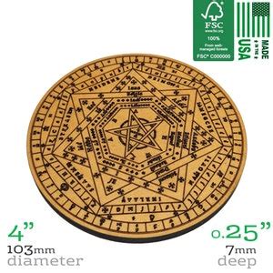 Seal Of Ameth Coasters Magic Witchcraft Seal Of Archangels Sigillum