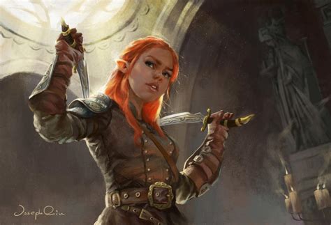 double dagger elf  josephqiuart  deviantart