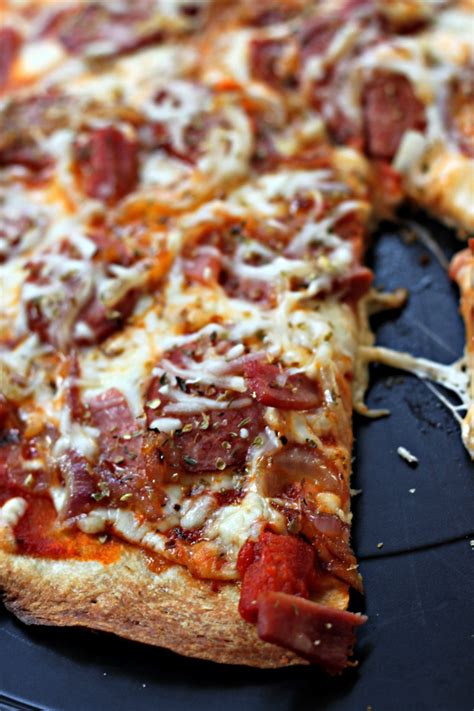 National Cheese Pizza Day | Spicy Meat & Cheese Pizza - The Foodie Patootie