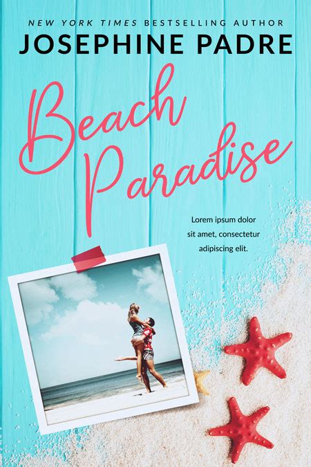 Beach Paradise Romance Premade Book Cover For Sale Beetiful Book Covers