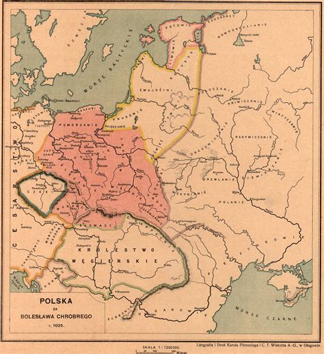 Polska na przestrzeni wieków Atlas z kolorowymi mapami Polski od X w