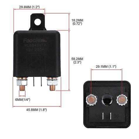 Car Relay Heavy Duty Split Charge Relay Switch 12v 24v Dc 200a 4 Pin