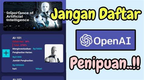 Jangan Daftar Aplikasi Openai Sebelum Lihat Video Ini Review Jujur