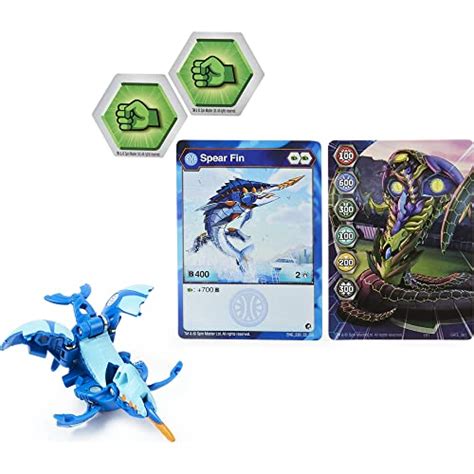 Bakugan Geogan Rising 2021 Aquos Spear Fin 2 Inch Core Collectible