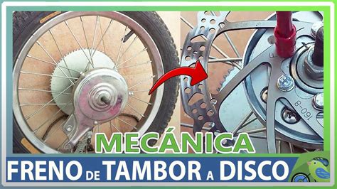 Convertir Freno De Tambor A Disco En Rueda Trasera De Bicicleta Youtube