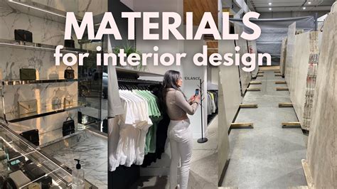 The Process Of Selecting Materials For Interior Design Youtube