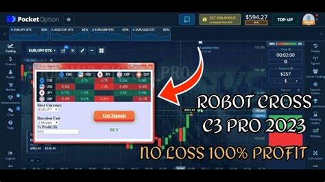 Pocket Option Robot Cross Signal C3 Pro 2023 No Loss 100 Profit