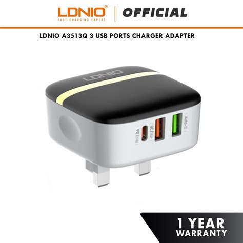 LDNIO A3513Q 32W Quick Charge Portable Fast Charger QC3 0 PD 2 USB A