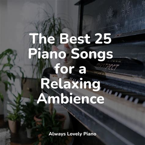 The Best 25 Piano Songs For A Relaxing Ambience Album By Piano Music