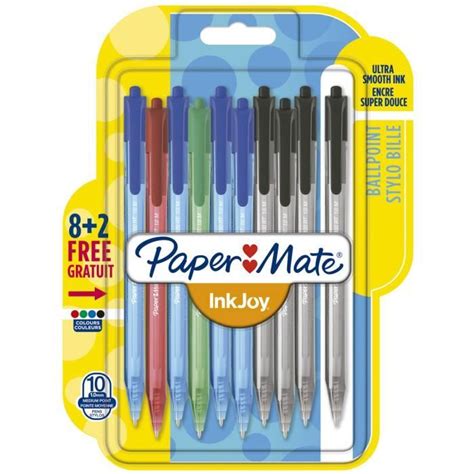 Papermate Inkjoy Rt Clip On Retractable Ballpoint Pen Noir