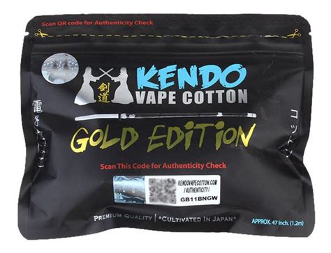 Kendo Gold Edition G Vape Cotton Premium Gorys Pyka Vape