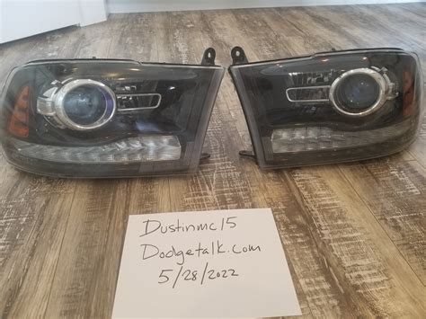 4th Gen Ram Oem Black Projector Headlights Dodgetalk Forum