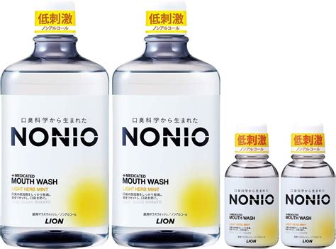 Amazon 【jp限定】 Nonioノニオ 医薬部外品 マウスウォッシュ ライトハーブミントノンアルコール