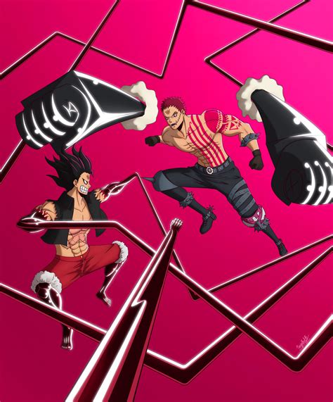 Luffy vs Katakuri by NinjaBobB on DeviantArt