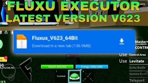 Fluxus Executor Mobile New Update V623 FLUXUS Back DELTA EXECUTOR